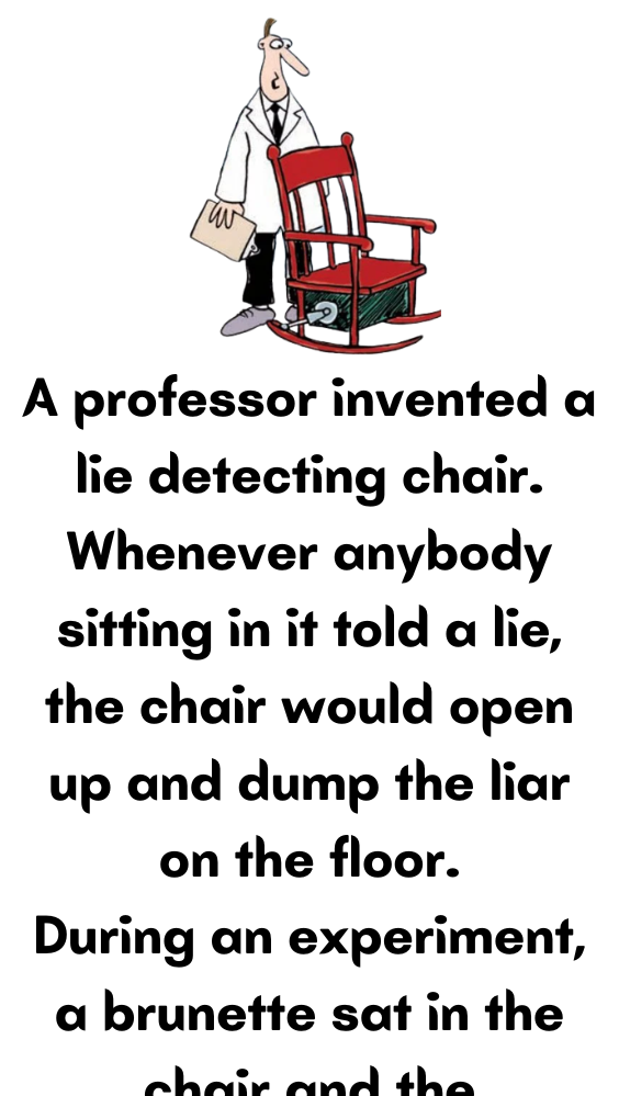 A lie detecting chair - Poster Diary