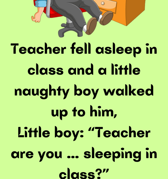 Teacher fell asleep in class - Poster Diary