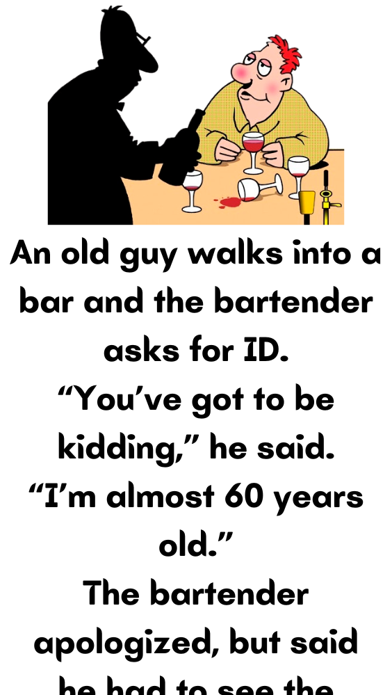 A old guy walks into a bar - Poster Diary